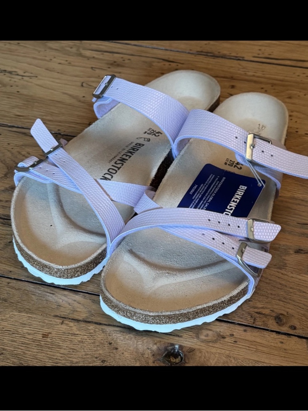 Birkenstock Women's Lavender Triple-Strap Sandals
